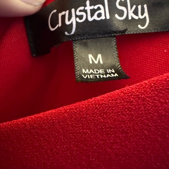 Crystal Sky Red Sleeveless Jumpsuit - Picture 3 of 4